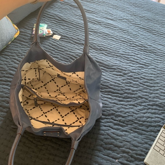 Kate Spade Blue Leather Satchel - Picture 2 of 4